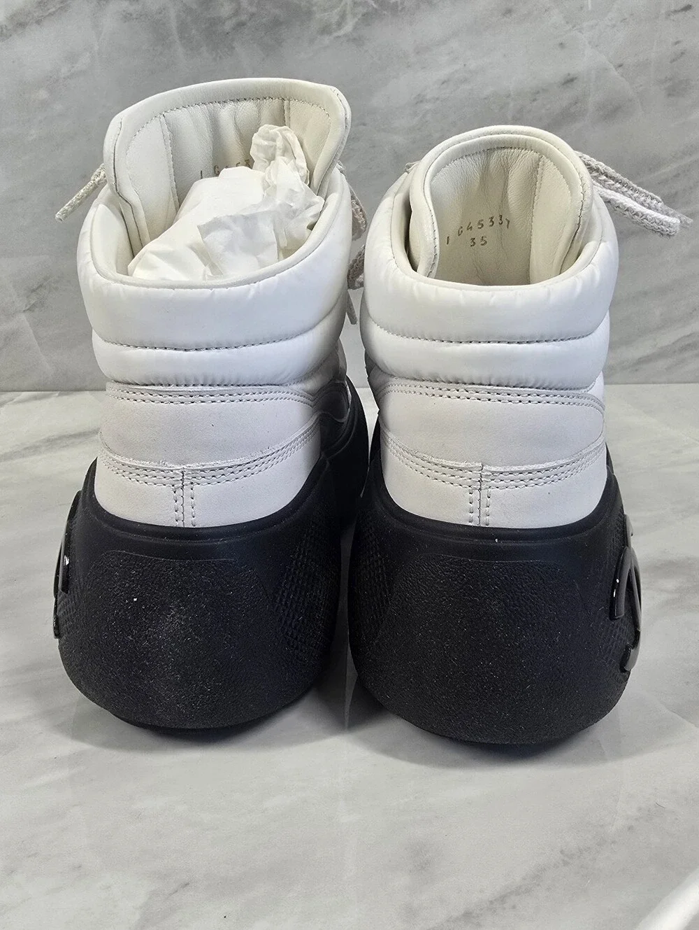 CHANEL Lace Up Snow Boots